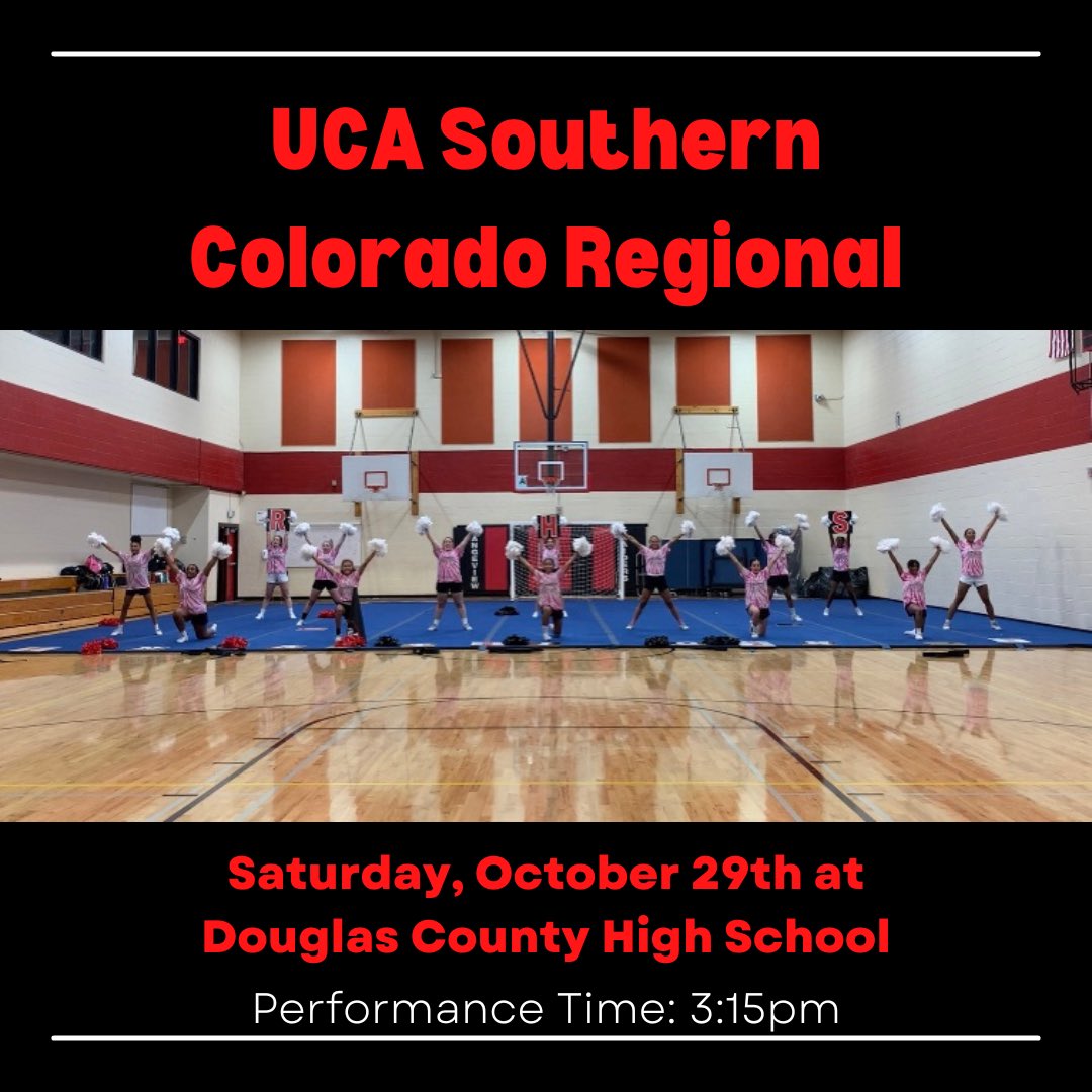 Today’s the day! The Raiders take the mat for their first competition of the season, and their opportunity to earn a bid to UCA Nationals this afternoon at Douglas County HS at 3:15!
