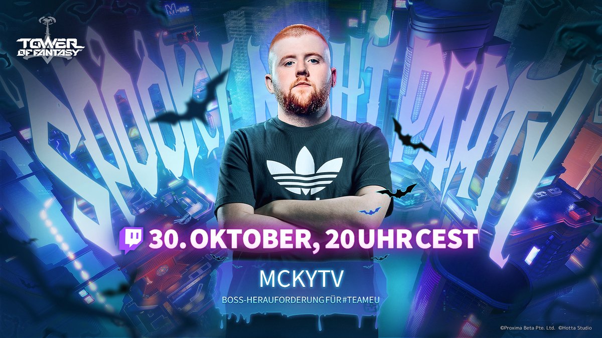 ToF_DE_Official's tweet photo. #TOFTeamSEA vs. #ToFTeamEU ⚔️
Schaltet bei der #SpookyNightParty am 29. und 30. Okt. für süße Preise ein.
3* Gold-Nukleus gibt's für 5 glückliche Spieler, die auf's Siegerteam setzen! 🚀
Welches Team wird die #TOF-Challenge meistern?
Wir sehen uns im Stream!
#TowerofFantasy https://t.co/78TPAIb2p6