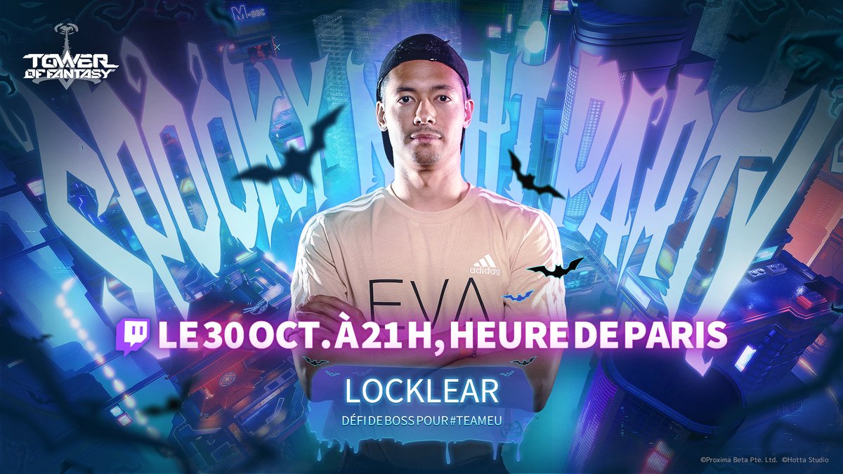 ToF_FR_Official's tweet photo. #ToFTeamSEA VS #ToFTeamEU ! ⚔️
Retrouve-nous pour la #SpookyNightParty afin de gagner des récompenses :
3 Nucléus Or pour 5 chanceux qui auront misé sur l'équipe victorieuse ! 🚀
Alors, quelle équipe l'emportera ? Rejoins-nous ce week-end pour le découvrir !
#TowerofFantasy https://t.co/xKTXm8HAHm