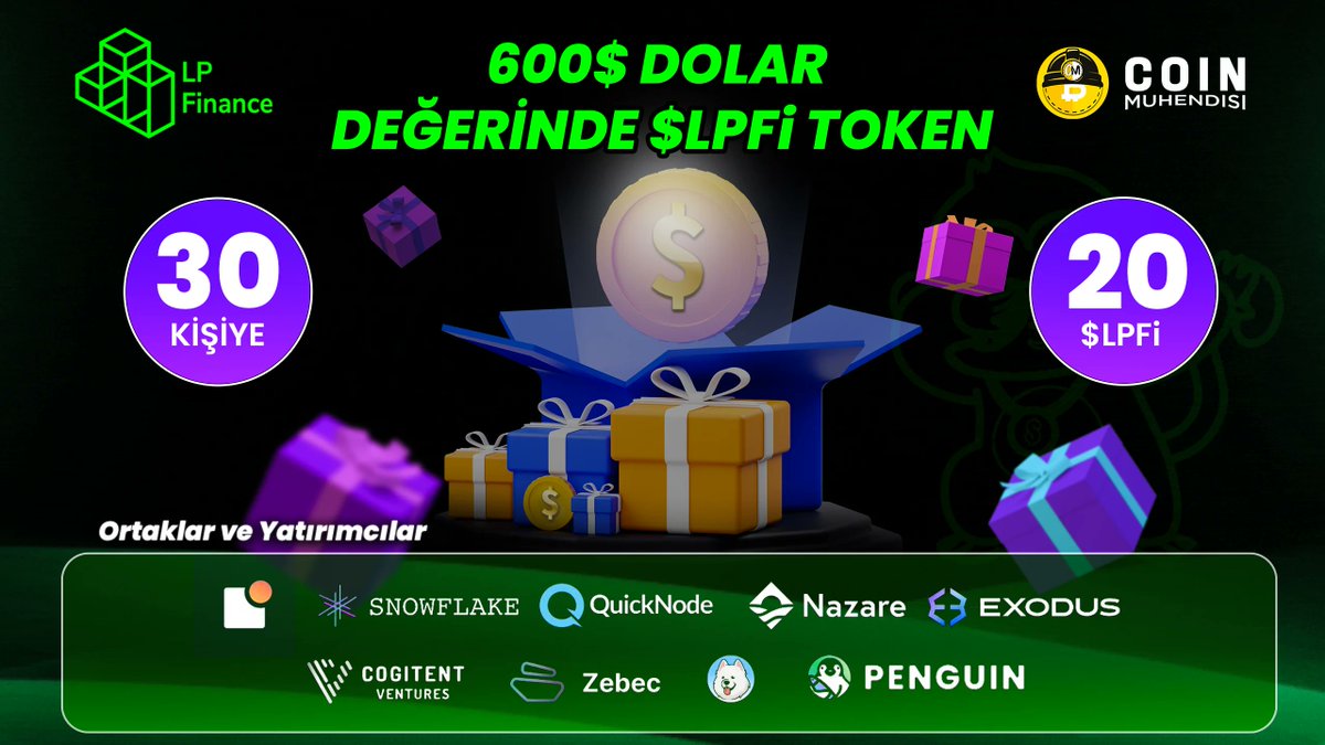 Airdrop Mühendisi (@airdropmuhendis) on Twitter photo 🎁 <a href="/coinmuhendisim/">Coin Mühendisi</a> x <a href="/LPFinance_/">LP Finance Labs</a> Giveaway ✅
💫 #LPFinance ile düzenlediğimiz #airdrop etkinliğinde 600$ #LPFi dağıtıyoruz
🎁 Toplam 30 kişi 20'şer $LPFi ödül kazanacak 🥳
📆 Çekiliş Süresi: 8 gün
Buradan Katılın 👉 gleam.io/competitions/I…
#Airdrop #LPFinance #CoinMuhendisi 🎁 <a href="/coinmuhendisim/">Coin Mühendisi</a> x <a href="/LPFinance_/">LP Finance Labs</a> Giveaway ✅
💫 #LPFinance ile düzenlediğimiz #airdrop etkinliğinde 600$ #LPFi dağıtıyoruz
🎁 Toplam 30 kişi 20'şer $LPFi ödül kazanacak 🥳
📆 Çekiliş Süresi: 8 gün
Buradan Katılın 👉 gleam.io/competitions/I…
#Airdrop #LPFinance #CoinMuhendisi