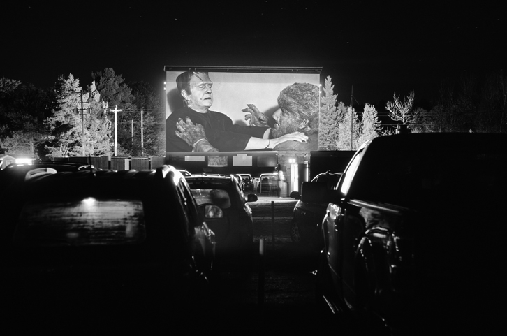 In 1943, Universal produced 'Frankenstein Meets the Wolf Man'. It saw a policy purchased by drive-in cinemas across the US, 'We dare you to watch it, we insure you to watch it'. It was signed by two officers of the 'Universal Shock Insurance Co.' - Frank N. Stein and Wolf Mann.