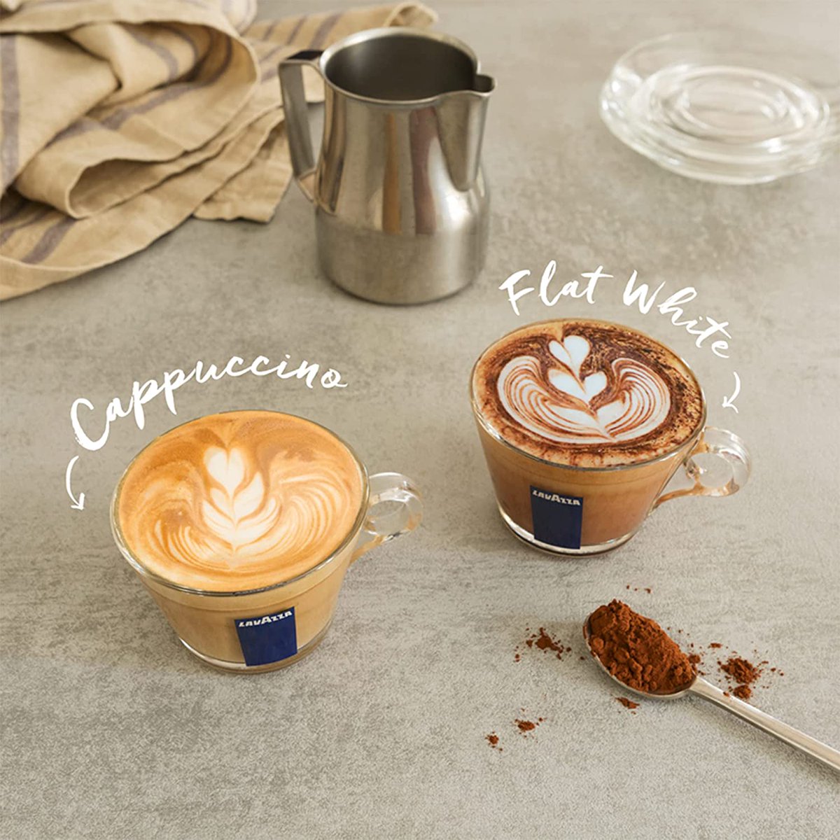 eurocoffeeuae's tweet photo. It’s been a Cappuccino v/s Flat White kinda month.
Which one’s your favorite? Let us know below in the comments section!
#Lavazza #eurocoffee #cappuccino #flatwhite #winterincoming https://t.co/ZAXRV2baxO
