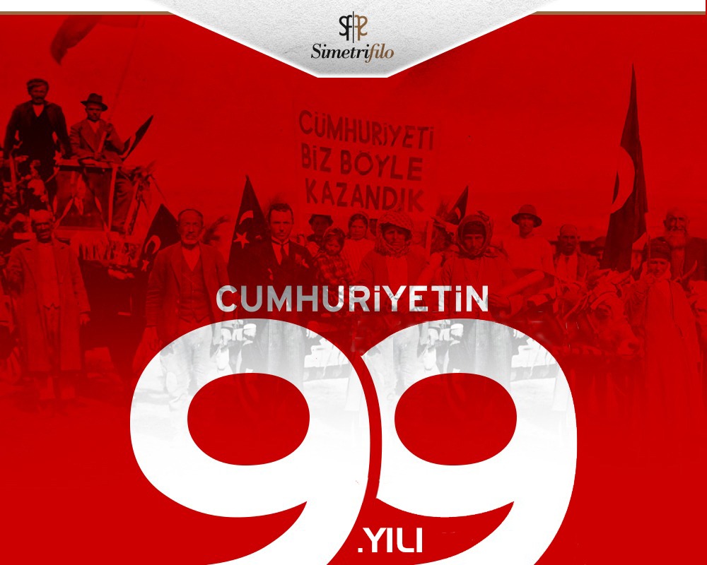 SimetriFilo's tweet image. Binbir zorluklarla kurulan Cumhuriyetimizin 99. yılı kutlu olsun. #SimetriFilo #29Ekim #29ekimcumhuriyetbayramı #filokiralama #filoaraçkiralama