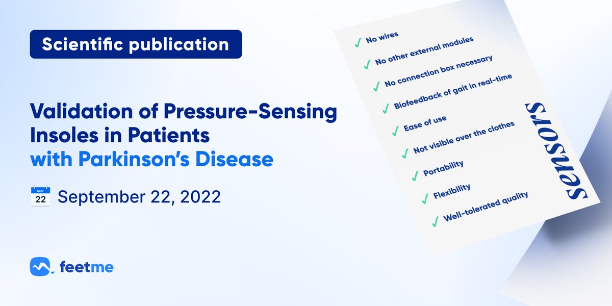 Feet_Me's tweet photo. 👉🏻Here are some advantageous features of #FeetMe insoles compared to the gold standard system, extracted from the article: Validation of Pressure-Sensing Insoles in Patients with Parkinson’s Disease , published on @Sensors_MDPI.
Read more https://t.co/KXatYoD2cx
#medical #doctors https://t.co/1SjV63WVVt