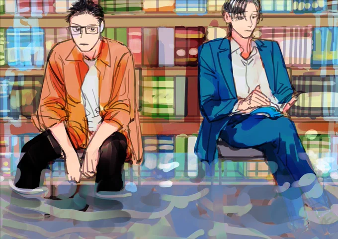 #フリップ・フリップ・スローリー#創作BL 表紙ラフなど 