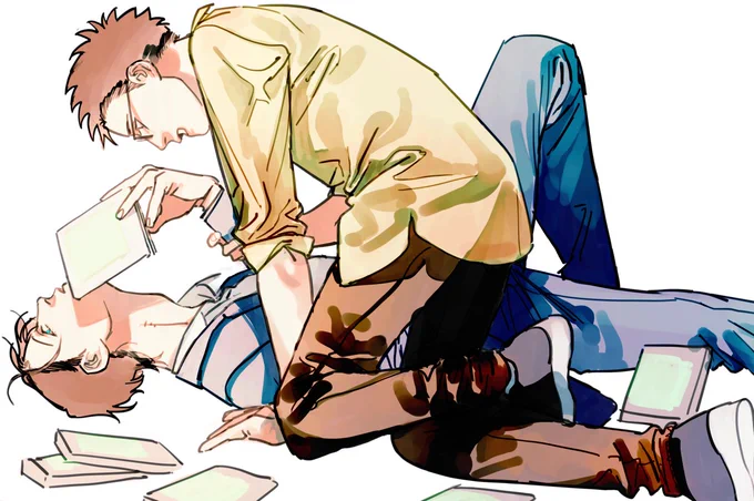 #フリップ・フリップ・スローリー#創作BL 表紙ラフなど 