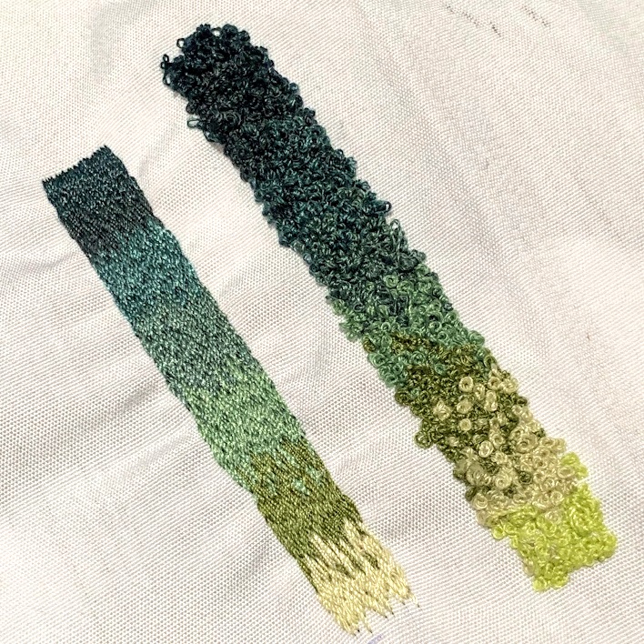 LondonEmbSchool's tweet photo. There is no limit to the amount of colours you can blend together with silk shading like in this piece by Amelia Vance
.
.
.#silkshading #handembroidery #frenchknots #embroidery #needlepainting https://t.co/cC88u29hdW