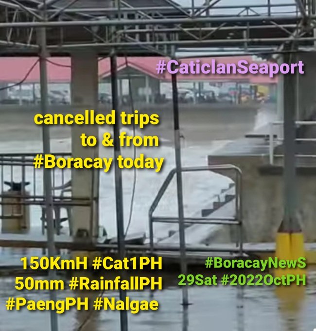 BoracayTOURIST's tweet photo. #Category1PH #PaengPH #Nalgae
150KpH 50mm ⛈ #RainfallPH
#OndoyWas300mm #Ondoy2
#PHstrandedPassengers
29Sat #2022OctPH🌴
#BoracayTOURISTmap 🌴
#CaticlanJettyPort
#Boracay #Caticlan #Cagban Jetty Port
#BalikbayaN-I 🇵🇭 #2mManilaCommuters
#Philippines #Cebu #Manila
weather baha ulan https://t.co/L0haTQYlq3