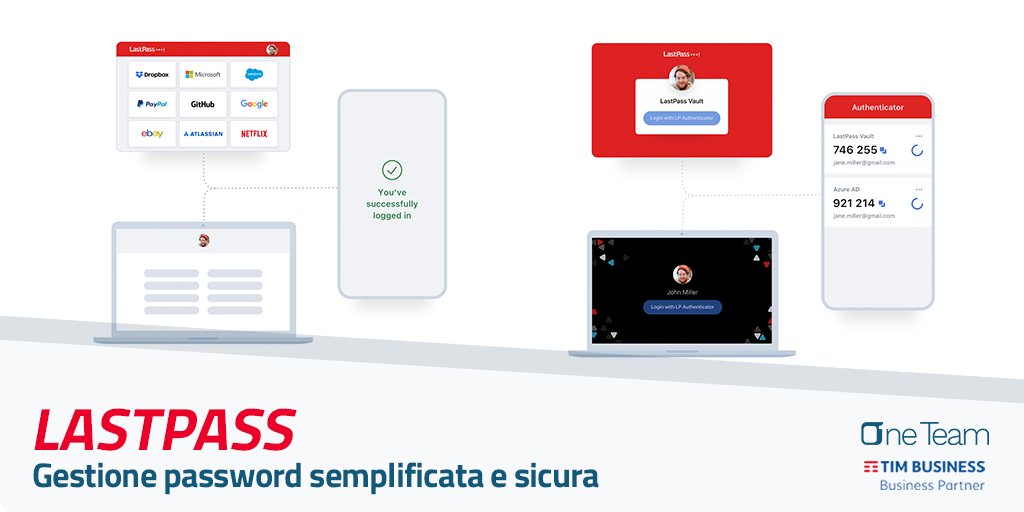 LastPass è un gestore di password che memorizza tutti i dati in un unico luogo sicuro. LastPass ricorderà le password per te inserendole in automatico all'interno dei vari siti ✨

Contattaci per maggiori info, siamo National Partner <a href="/timbusiness/">Money Hacks Masterclass</a> ⇢ oneteamgroup.it/form-contatti