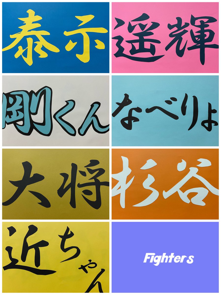 Haruki7_63's tweet photo. 私がファイターズファンになったばかりで、右も左も分からず観戦に行こうと決めて作った応援ボード

まだ数年しか経っていないのに、2人しか使えなくなってしまった…😢

これからマックス入れようと思ってたけど、新調かな🥺 https://t.co/aggm98qYEj