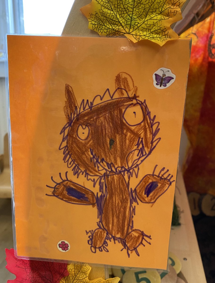AyrGrammar's tweet photo. Our EYC would like to welcome you to the home of the Gruffalo! #cave #responsetoreading #characters #labels #Gruffalo https://t.co/O6A4HeBEhW