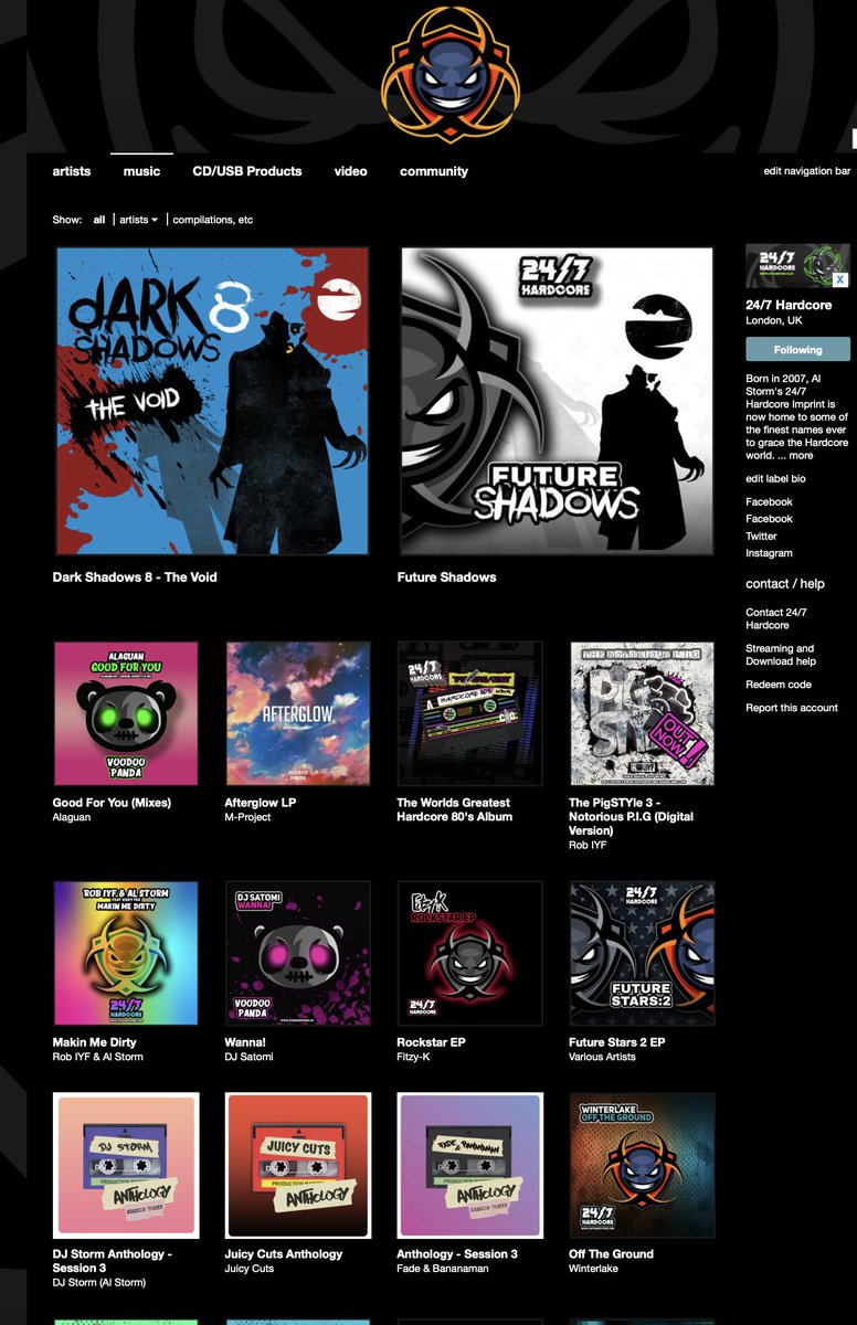 25% off code for our <a href="/Bandcamp/">bandcamp</a> store! 48 hours ONLY 247hardcore.bandcamp.com use code HALLOWEEN25