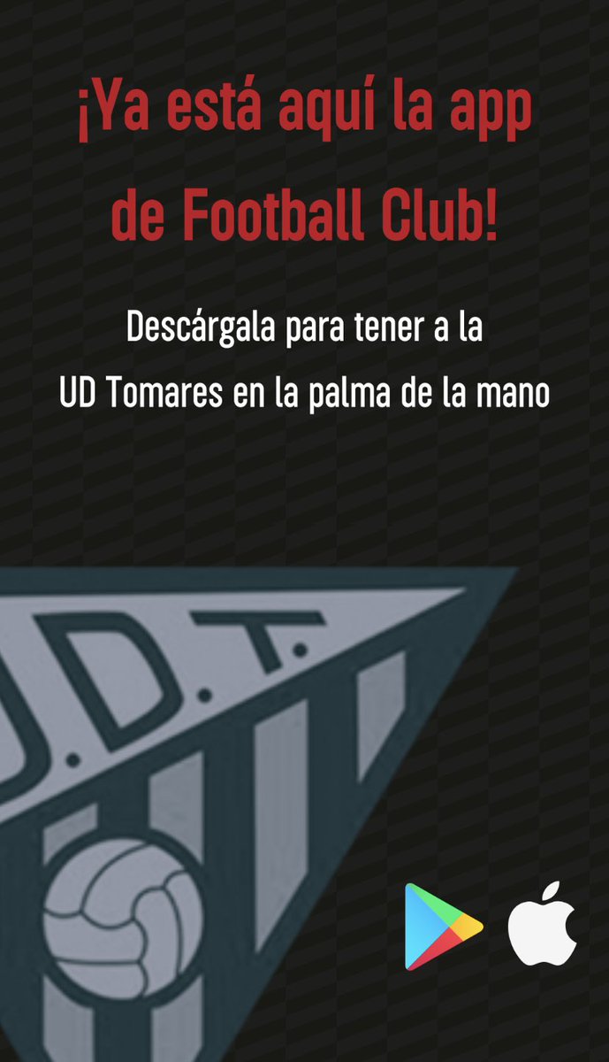 UD_Tomares's tweet photo. NOTICIA | Ya está disponible nuestro canal en #FootballClub, para poder ver todos los partidos que se disputen en el #EstadioSanSebastian.
Descarga la App (Android y IOS), regístrate y disfruta. 

#UDT #OrgullososDeLoNuestro https://t.co/aUrGKr670Q