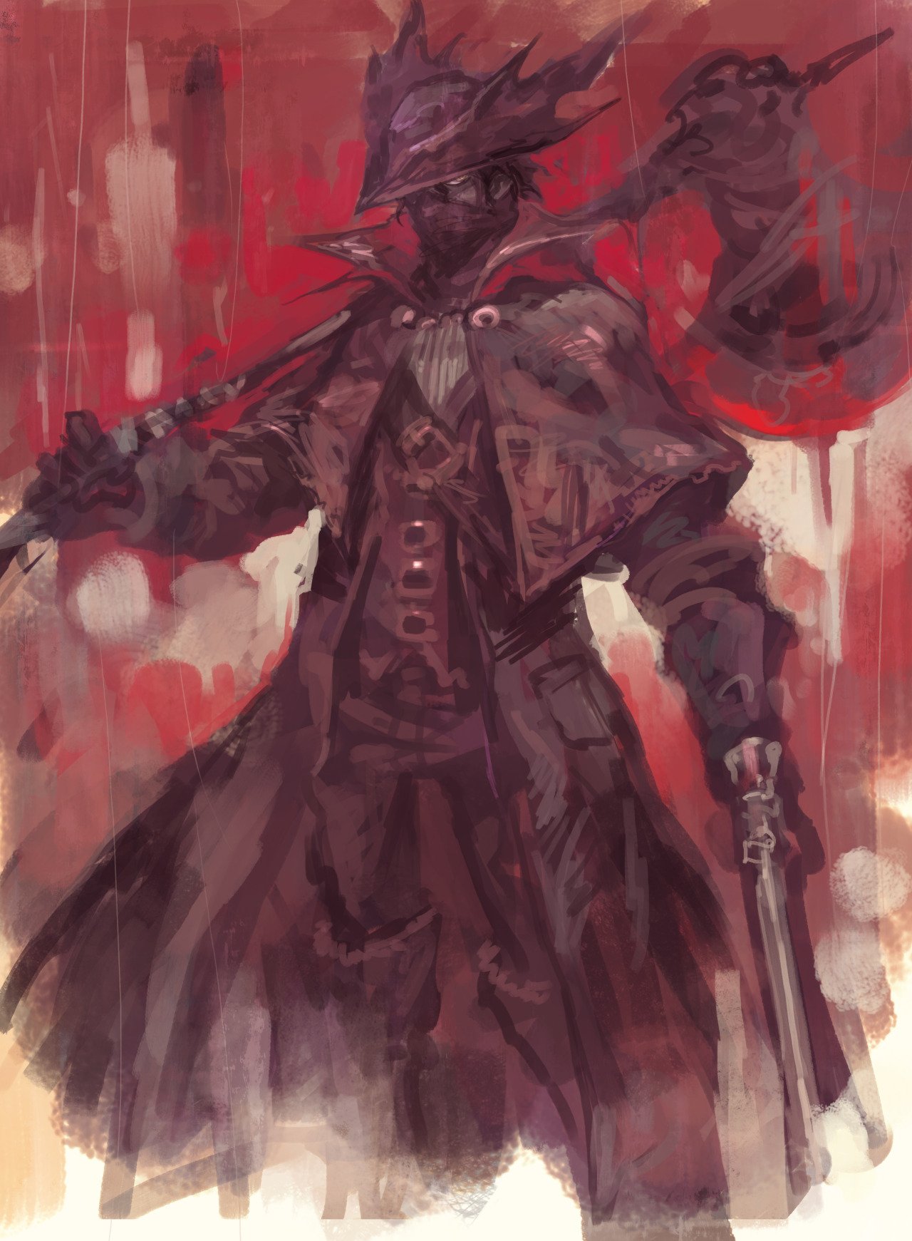 THE ART OF VIDEO GAMES on Twitter "Fan art Bloodborne Hunter Artist lalalalack https//t
