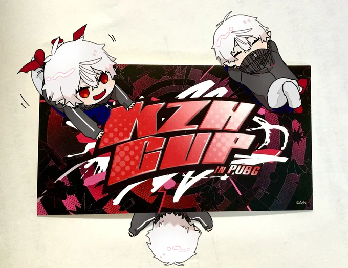 KZHCUPのステッカー届いたー!嬉しい!!やっぱりデザイン可愛い#KuzuArt 
