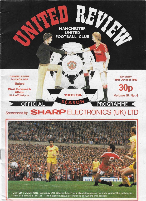 80s_mufc's tweet photo. Back to October 1983 with a 3-0 win over West Brom. (Albiston, Graham, Whiteside) https://t.co/Z1HKXBThEA
