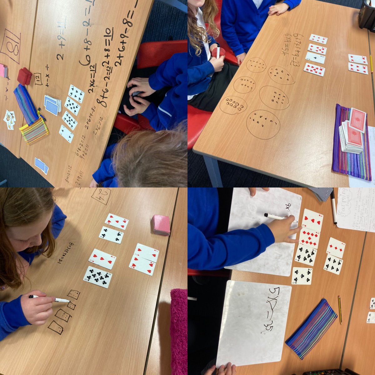 Active Numeracy in P4H, trying to get as close to the target number as possible using the 4 operations.Not always easy but no one gave up! #activelearning #teamwork #highexpectations