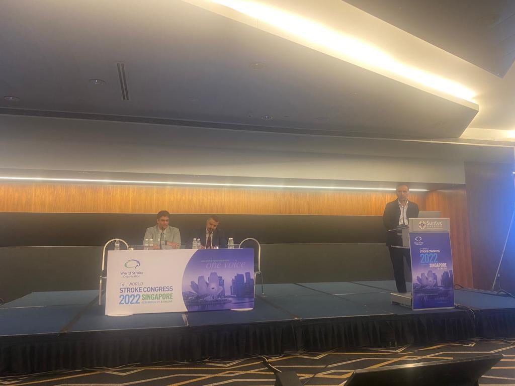 WorldStrokeOrg's tweet photo. Great joint session &amp; brainstorming with MENA-SINO ( Middle East North Africa stroke &amp; interventional neurotherapies org) and MENASA ( Middle East North Africa stroke association ) to figure out how to optimise stroke &amp; NI in MENA region @WorldStrokeOrg @mena_sino MENASO #WSC2022 https://t.co/CINMDtKS21