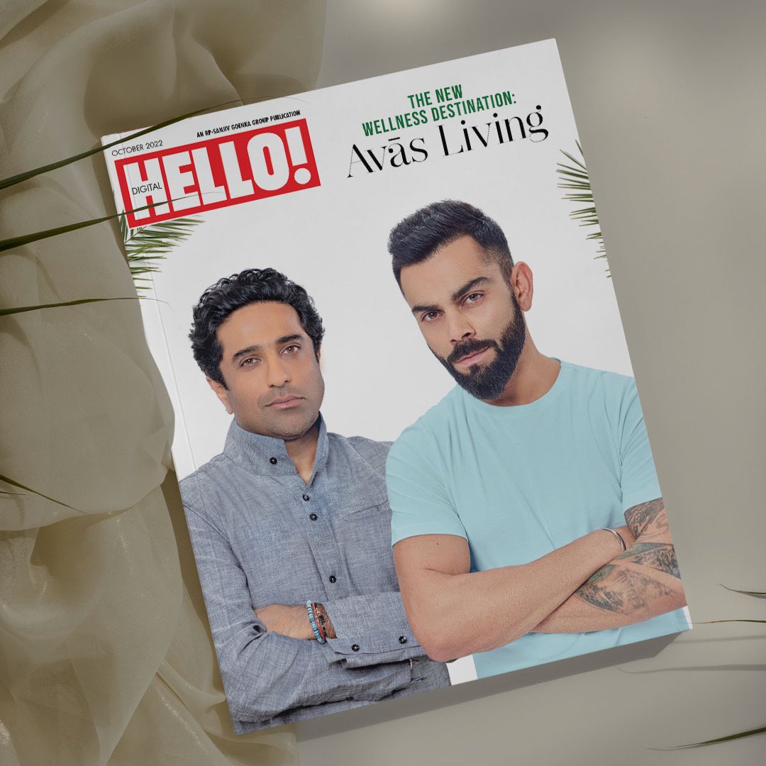 Building the dream together🌟 Our CEO Aditya Kilachand & Wellness Ambassador @imVkohli standing out as an exemplary creation that perfectly articulates Avas Wellness as a unique turnkey project blending luxury living & holistic well-being☘️@hellomag . #avaswellness #ViratKohli