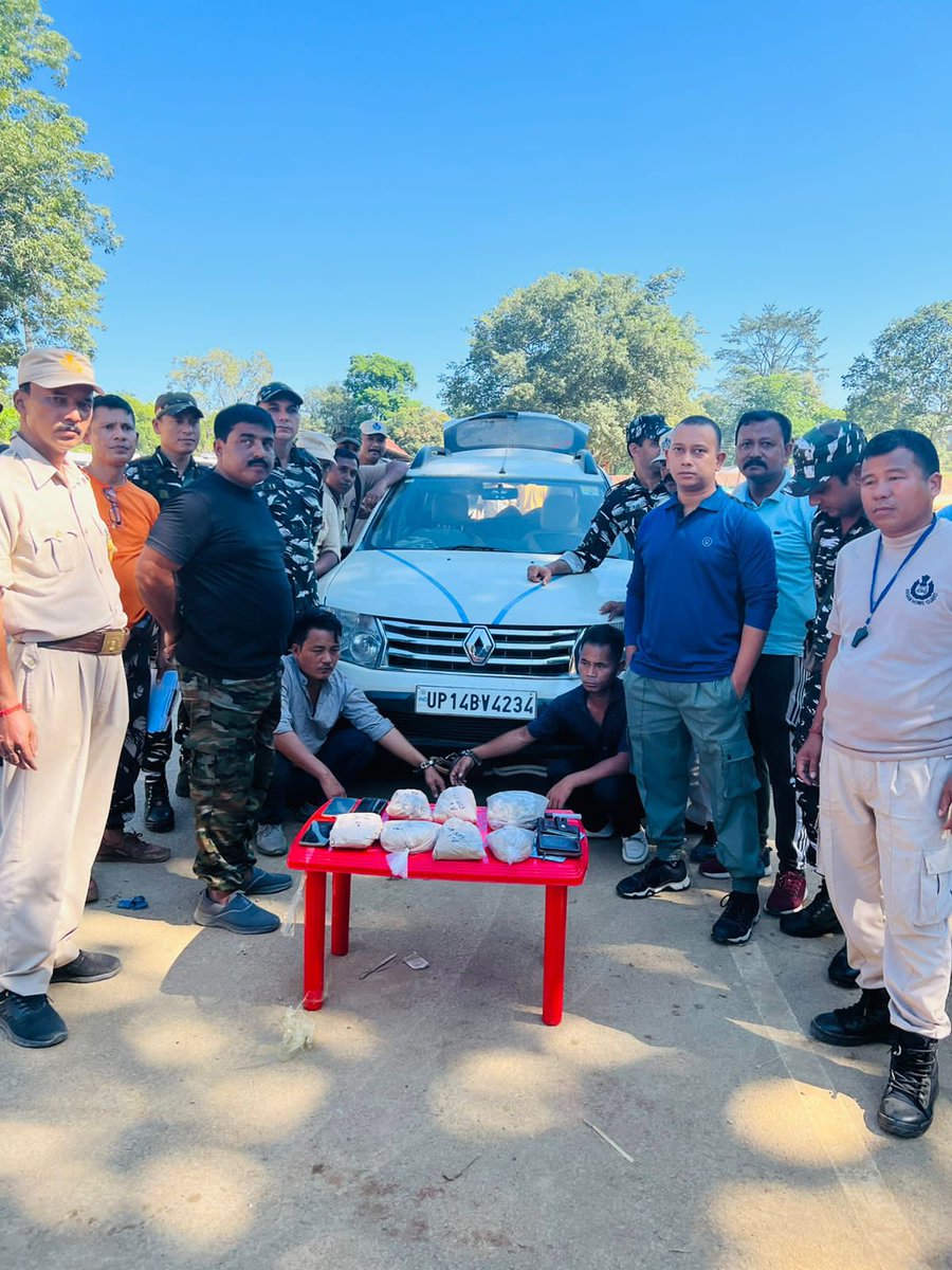 #AssamAgainstDrugs HUGE CATCH 👏👏 Great feat as @karbianglongpol seizes 3.8 kg Morphine at Dilai. Also apprehended two accused. Many compliments to @assampolice for its continued efforts in eradicating the menace of drugs from society. Keep it up! @DGPAssamPolice