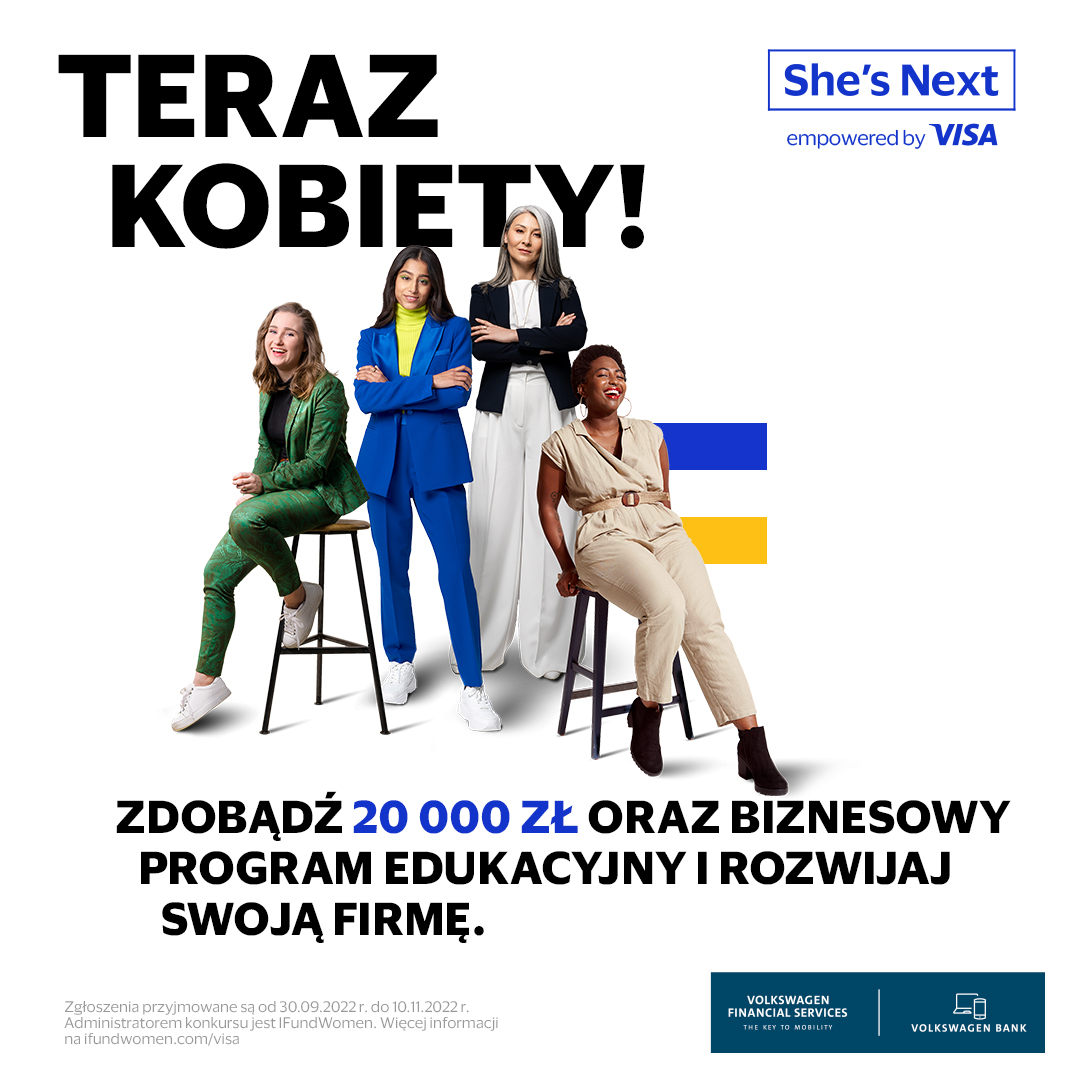 DariaPaweda's tweet photo. #diversity Niezmiernie cieszę się, że jako #VWBank dołączyliśmy do programu "She’s Next, Empowered by Visa", wspierającego kobiecą przedsiębiorczość. Walka z wszelkimi formami dyskryminacji kobiet jest niezwykle ważna i aktualna. https://t.co/jhOB1osNiL @VISA_PL @Volkswagen_FS https://t.co/CVJ6dCK55E