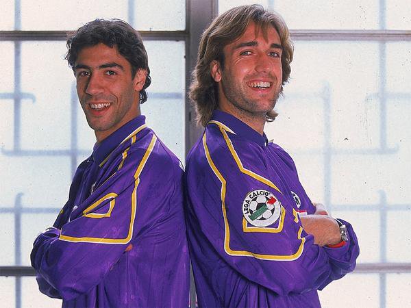 Rui Costa and Gabriel Batistuta.