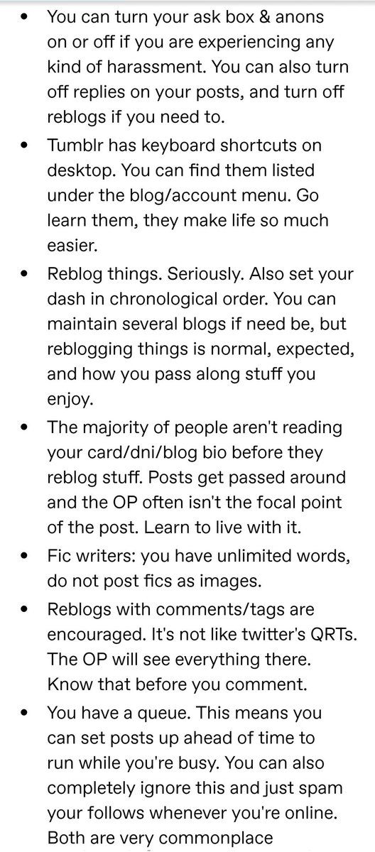 elollinen's tweet photo. @pr0bablyahobbit @punished3liza 1. always reblog what you see and find reblog worthy
2. dont use emojis
3. turn off anon asks
4. block new followers that dont have any content in their blog (aka havent reblogged anything)

also this
https://t.co/T7nfLphdE3 https://t.co/o7DSFTRfw1