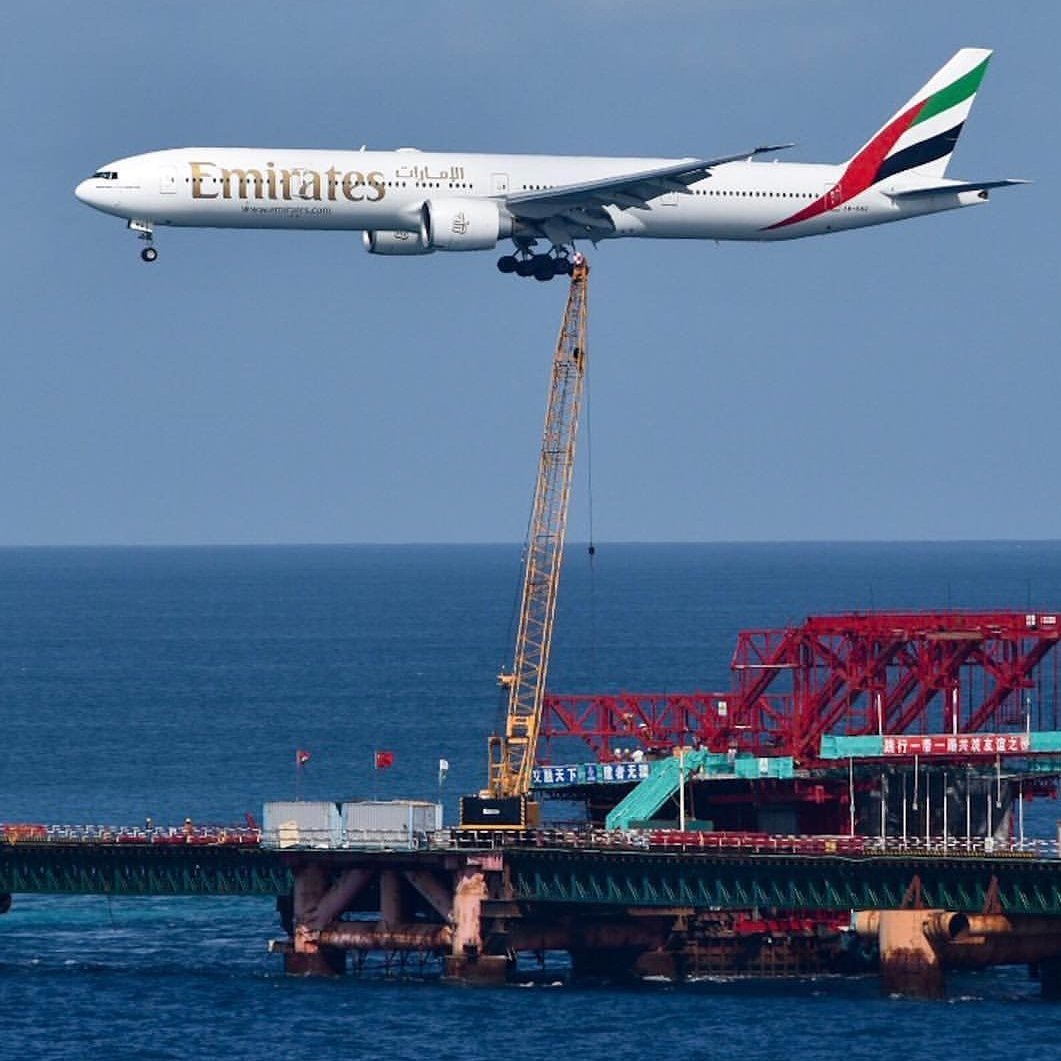 Fact if the Day: The A380 can balance on top of a metal crane for up to 12hrs while waiting for permission to land. The World Record for Balancing On Ore Building Industry Equipment/Structures is 71.75hrs held by Sqn Ldr Nottie Zactly-Trew 

Photographed from a Canberra