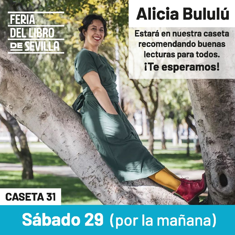 edicionesttt's tweet photo. ¡Sábado de @FLSevilla! Te esperamos junto a Alicia Bululú en la caseta 31 ❤️
#TresTigresTristes #Avenauta https://t.co/dyR504uVB0