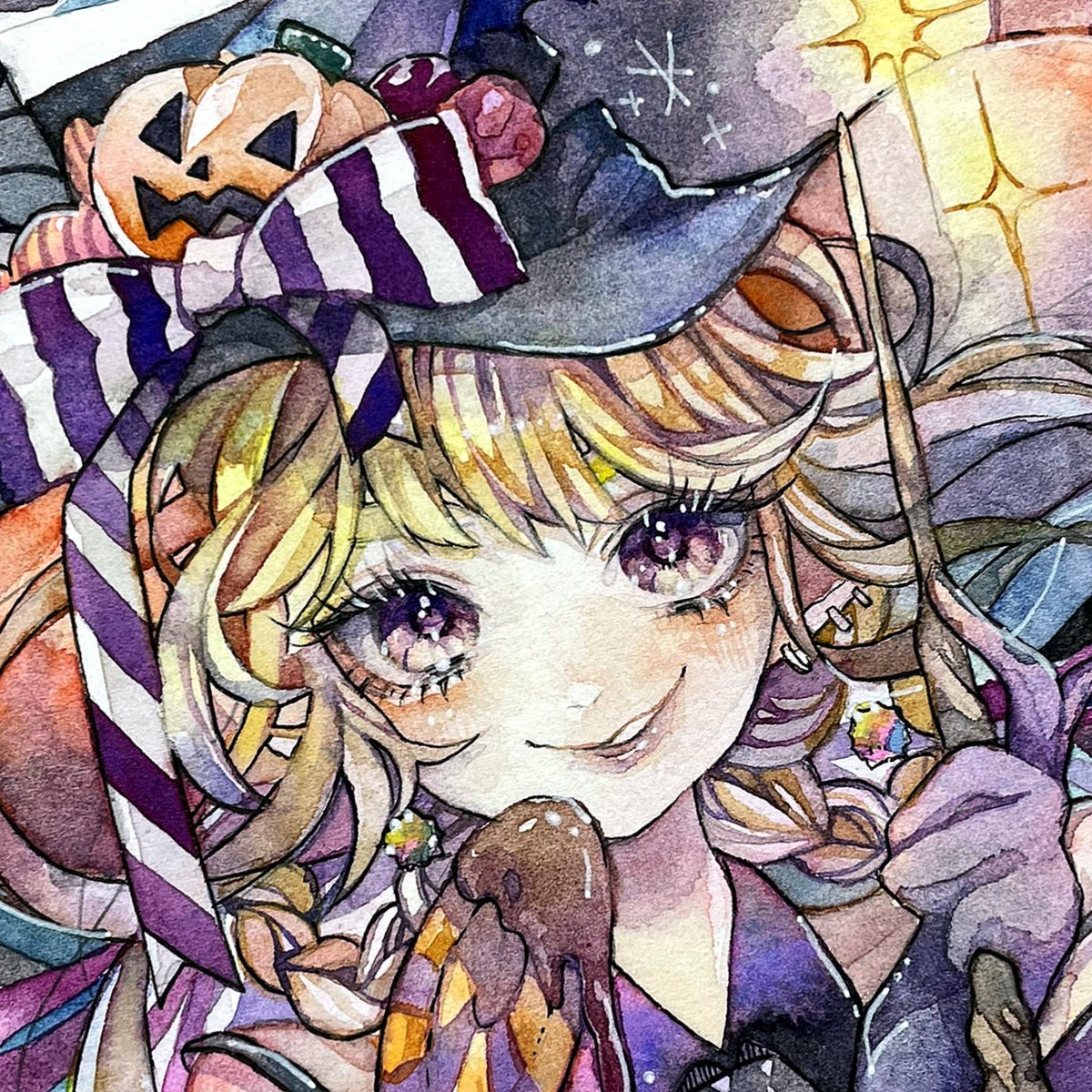 「ハロウィン2022とても楽しく描けました #Halloween2022#ハロウィ」|もてぎ@星月のささやく夜にあかりを灯してのイラスト