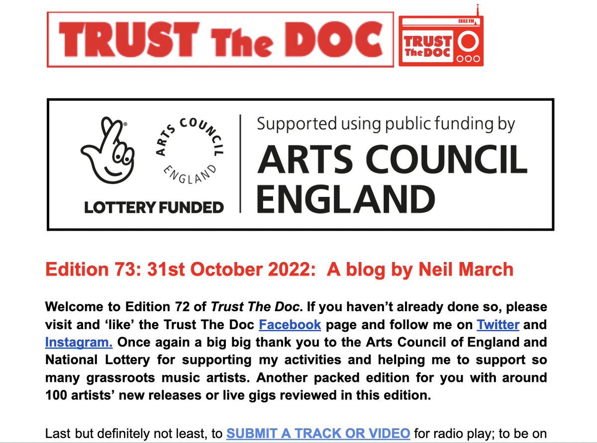 TrustTheDocUK's tweet photo. Ed 73 #TrustTheDoc is published also incl:
#Felix @LushRecords #SoOnly #Tence x @WINDOWKID @NOVABLOODMusic #Wilcen #HoneyHeart #Fourfit @Rezzonator_uk @GHypersynth @CaitlynSMusic @MichaelBakerMB @marthabean @plasticoneill @Kiffie8 #AdamLeonard + lots more
https://t.co/PG6GtQSc8a https://t.co/9hv6XkSq91