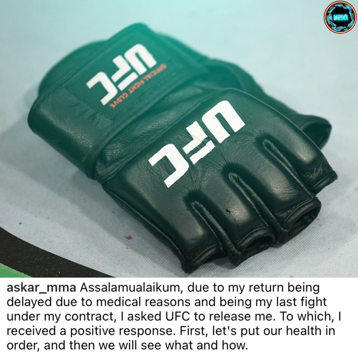 mma_orbit's tweet photo. 🚨| Askar Askarov has been granted his release by the UFC. ⬇️😳
#UFC #MMA https://t.co/kCjtsllCrq