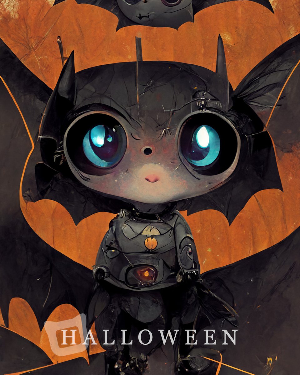 Cuby_con's tweet photo. Cuby Bat! 🦇🦇🦇

Will Batman hv a Cubypet?

#bat #batman #pet #neopet #halloween #halloween2022 #pumpkin #vampire #happyhalloween #cute #adorable #bigeyes #pokemon #kawaii #cutenessoverload #nft #nftart #ai #aiart #toy #art #cubycon https://t.co/5lMKL1wSJo