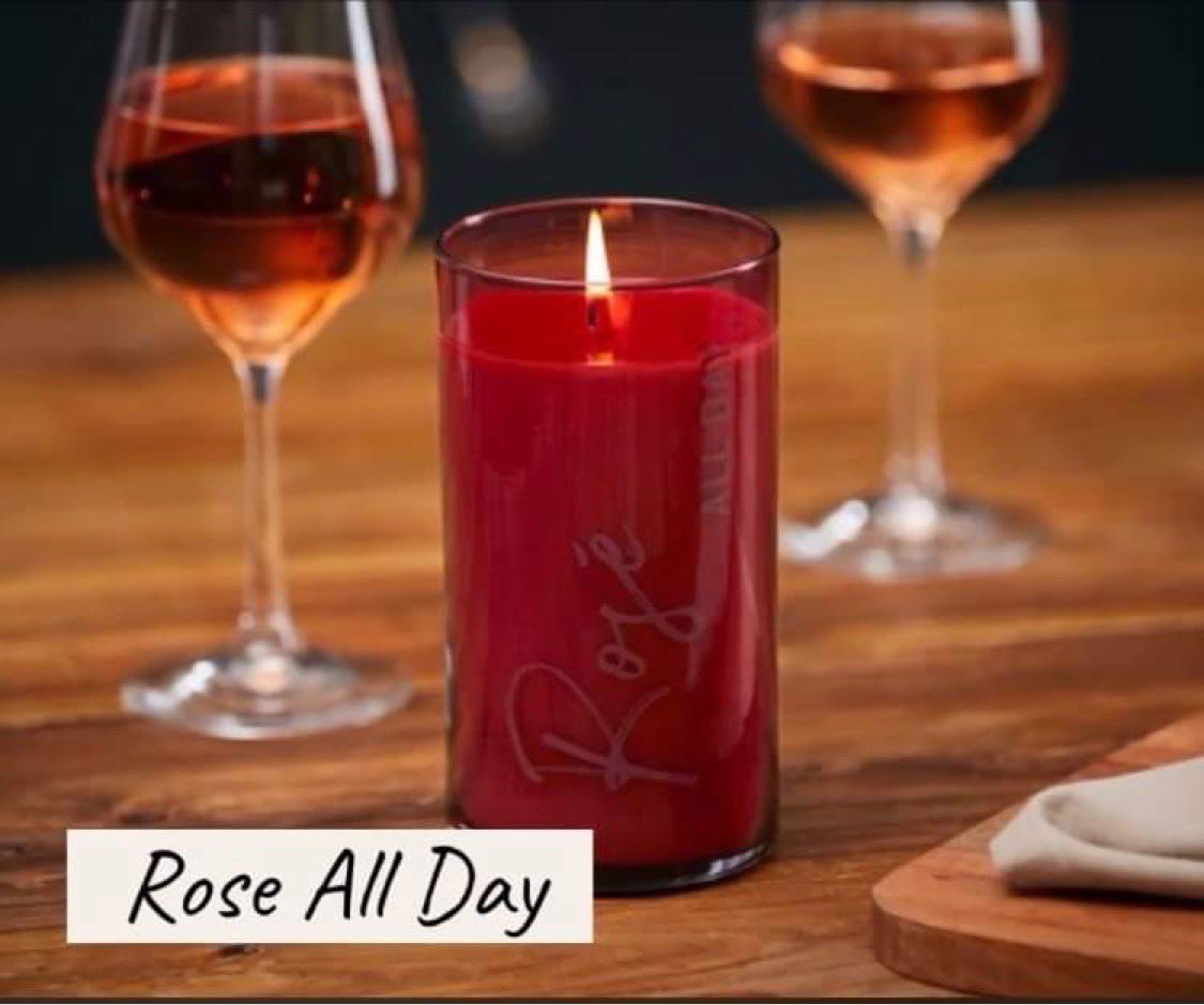 LJCalBo's tweet photo. @omgheyrose look what @PartyLite are selling. You need one “Rosé all day” 💗We have them in Scotland but they’ll do them in the US too 🤩 https://t.co/kxvlOp7ZYD