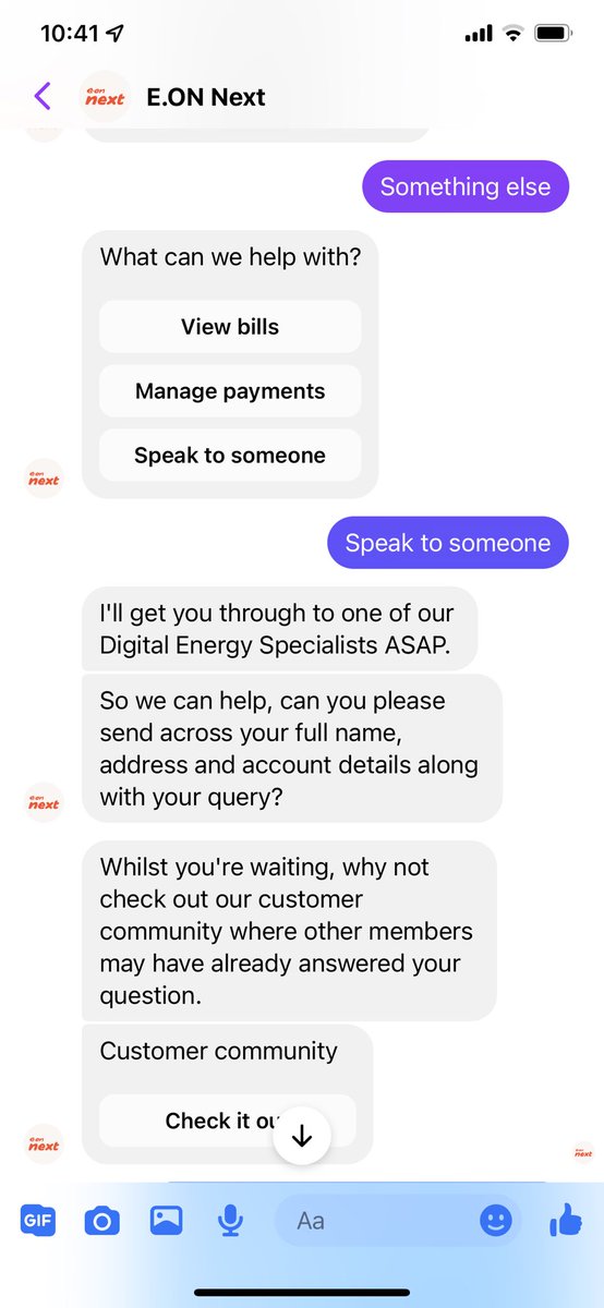LisaRop's tweet photo. @eon_next this was at 2:47 on Wednesday, I’m still waiting 🤷🏼‍♀️ https://t.co/AXBfrRABVL