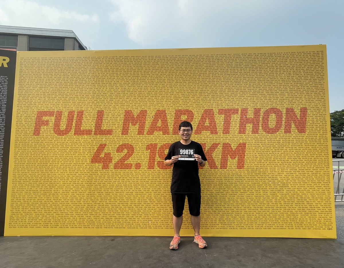 hung_dev's tweet photo. No Open Source tomorrow!
42 freaking kilometers to go 😭😭 It will be super hard. But I will try my best!

Wish me luck pleaseee 🥺🥺 https://t.co/0wWRmqqTGB