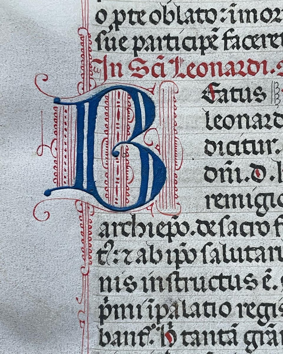 wilsberg's tweet photo. Jacobus de Voragine,
Legenda Aurea.
Handschrift auf Pergament, Italien ~1400.
Kapitel CLV.
Legende vom Hl. Leonhard.
#legenda #legendaaurea #jacobusdevoragine #manuskript #manuscript #handschrift #antiquariat #antiquariatsolder #lombarden #initialen #initials #kunsthandel https://t.co/93zTr6lNdy