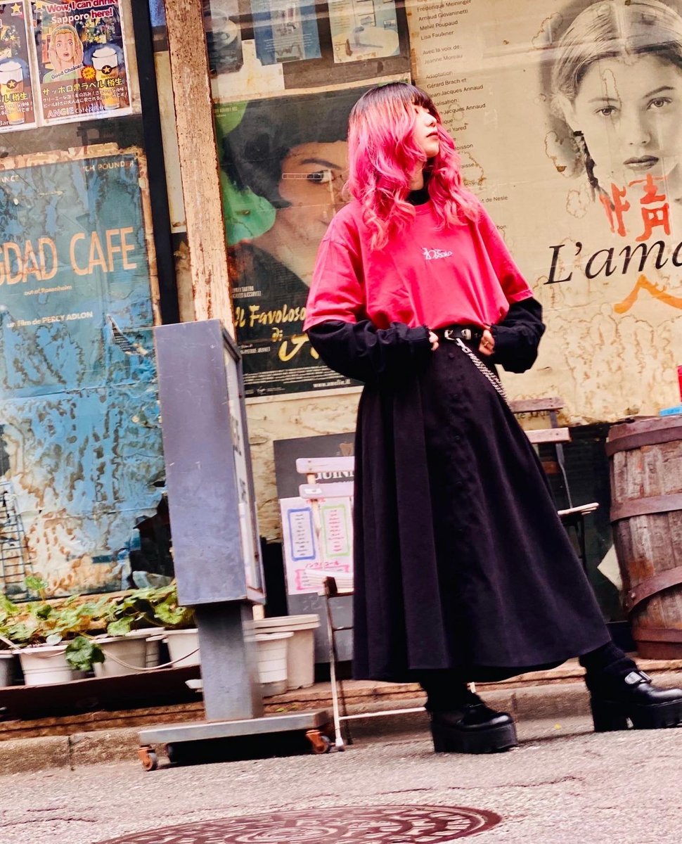 we_are_from_you's tweet photo. WE ARE FROM YOU“和不意”

color: crimson 🔴
price: ¥4,400-
design: @ARATA_FUTSOUL 
model: sakura https://t.co/IUQFujV5yy