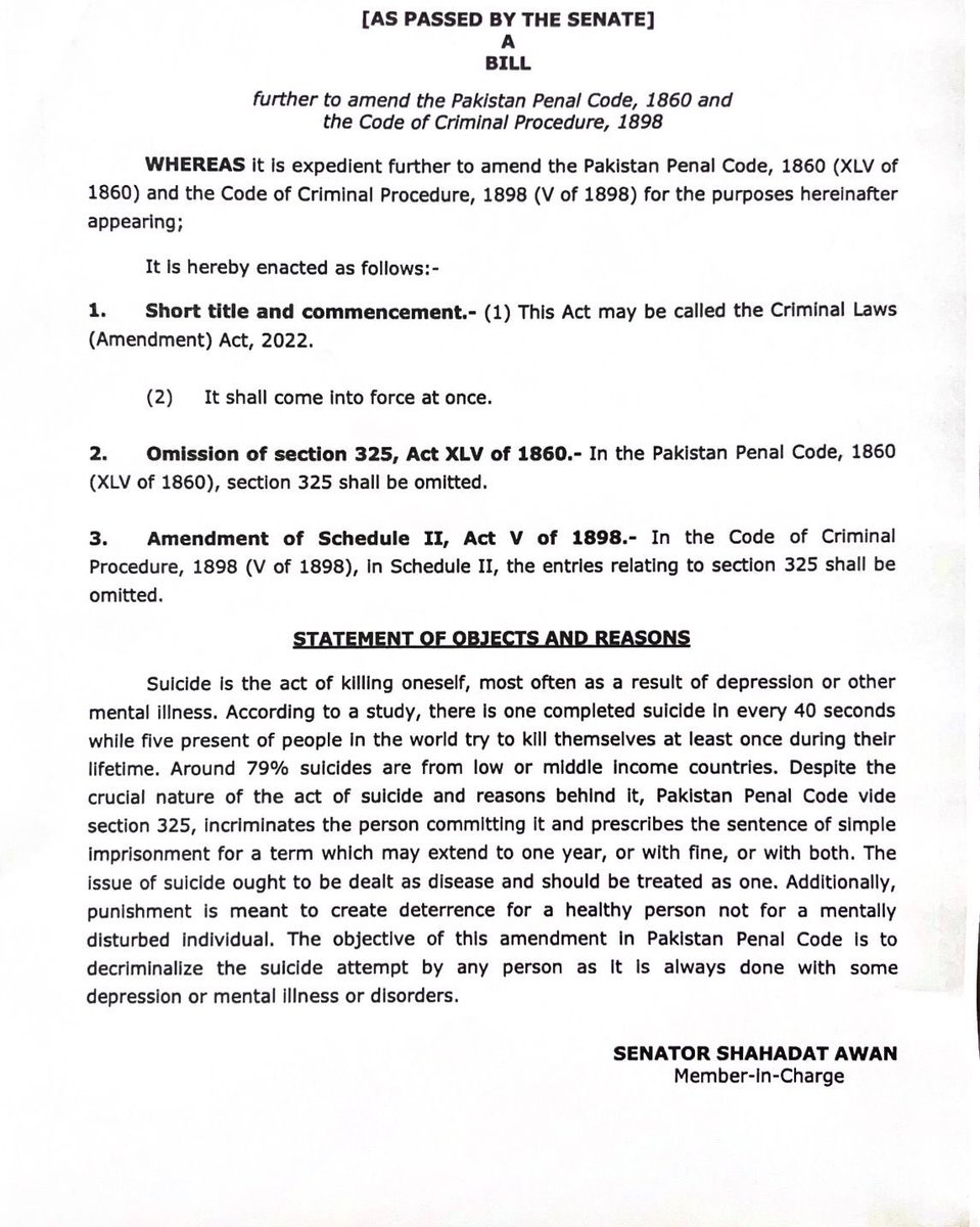 Those who attempt suicide often suffer from mental illness & criminalization exacerbates their suffering. Decriminalizing suicide creates avenues for compassionate treatment of survivors and reduces stigma against them @RabiyaJaveri #DecriminalizingSuicide