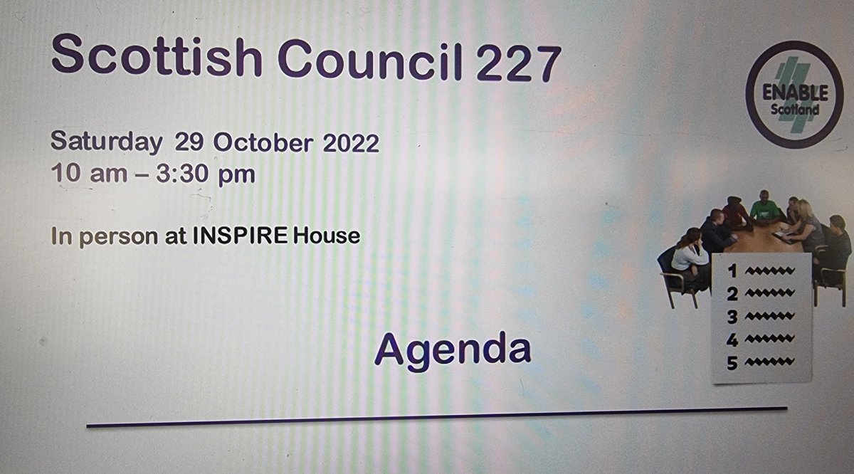 Great start to  @ENABLEScotland #ScottishCouncil meeting.
Some great updates so far from @MorrisonBeth @RichardBakerNE all about #LDANbill and #CallumsLaw 
Looking forward to the rest of the day!