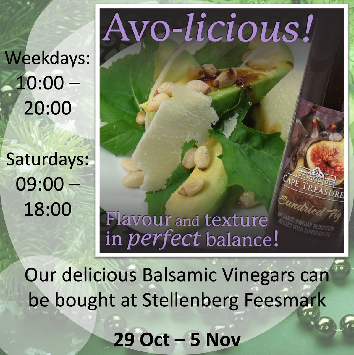 TurqleTrading's tweet photo. #salad #summer #turqlebrands #fairtradeproducts #madeinthecape #balsamic #vinegar #saladdressing #avocado #supportlocal #christmasmarket #stellenberg #feesmark #gifts https://t.co/dKx5Eiv8wC