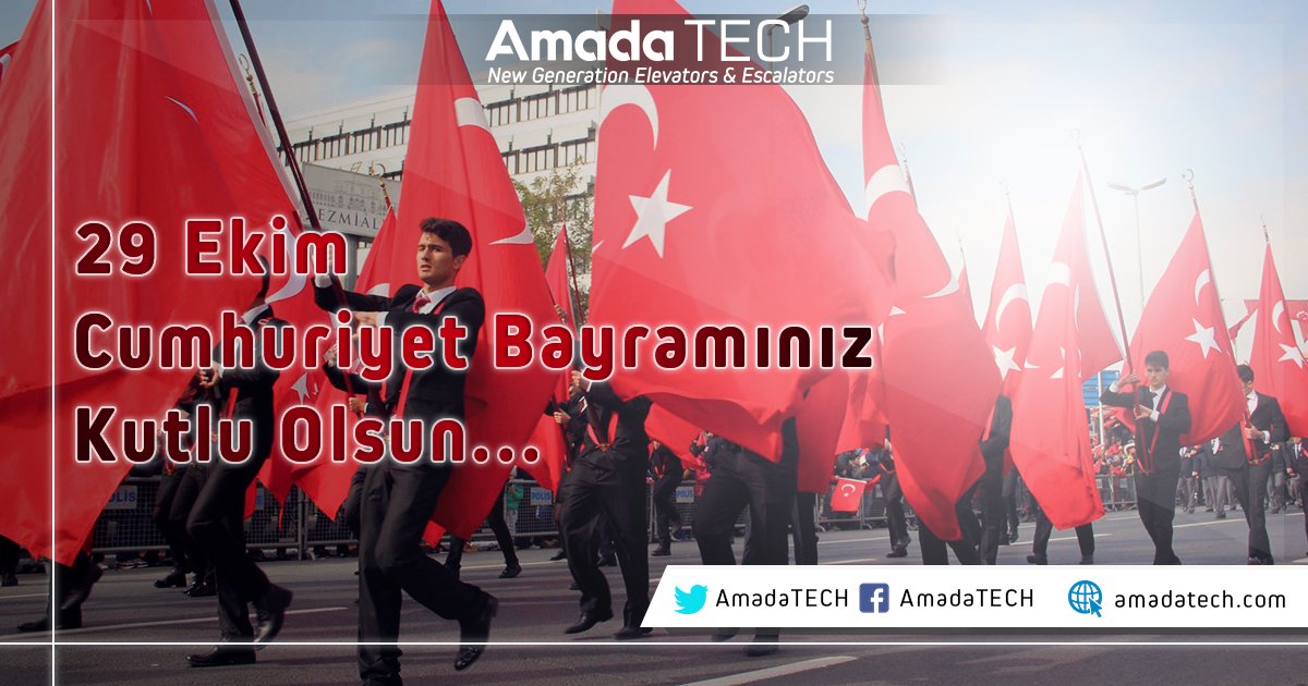 AmadaTECH's tweet image. Cumhuriyetimizin 99. yılında Gazi Mustafa Kemal Atatürk’ü, aziz şehitlerimizi ve gazilerimizi  saygıyla anıyoruz. 
Ruhları Şad Mekanları Cennet Olsun. 
#29EkimCumhiyetBayramımız kutlu olsun.
#AmadaTECH #Asansör