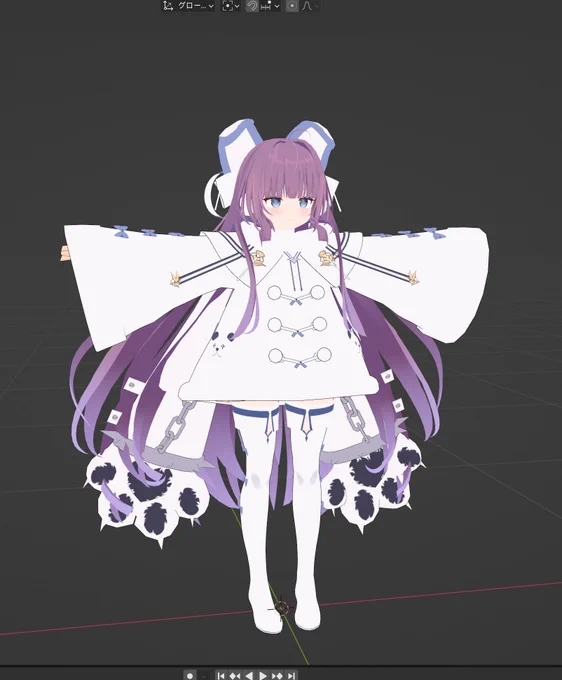 進捗一ヶ月で完成は無理そう#Blender 
