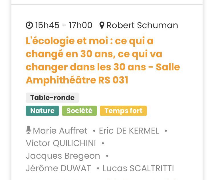 marieauffret_'s tweet photo. Rendez-vous à 15 h 45 au festival Ecoposs à Lille pour parler de transition écologique avec des personnalités engagées de toutes générations. Avec É. de Kermel, @Bayard_Editions Jacques Brégeon V. Quilliquini @onestpret Lucas Scaltritti @supergreenme J. Duwat, @FresqueDuClimat https://t.co/GSpvfWsaoa