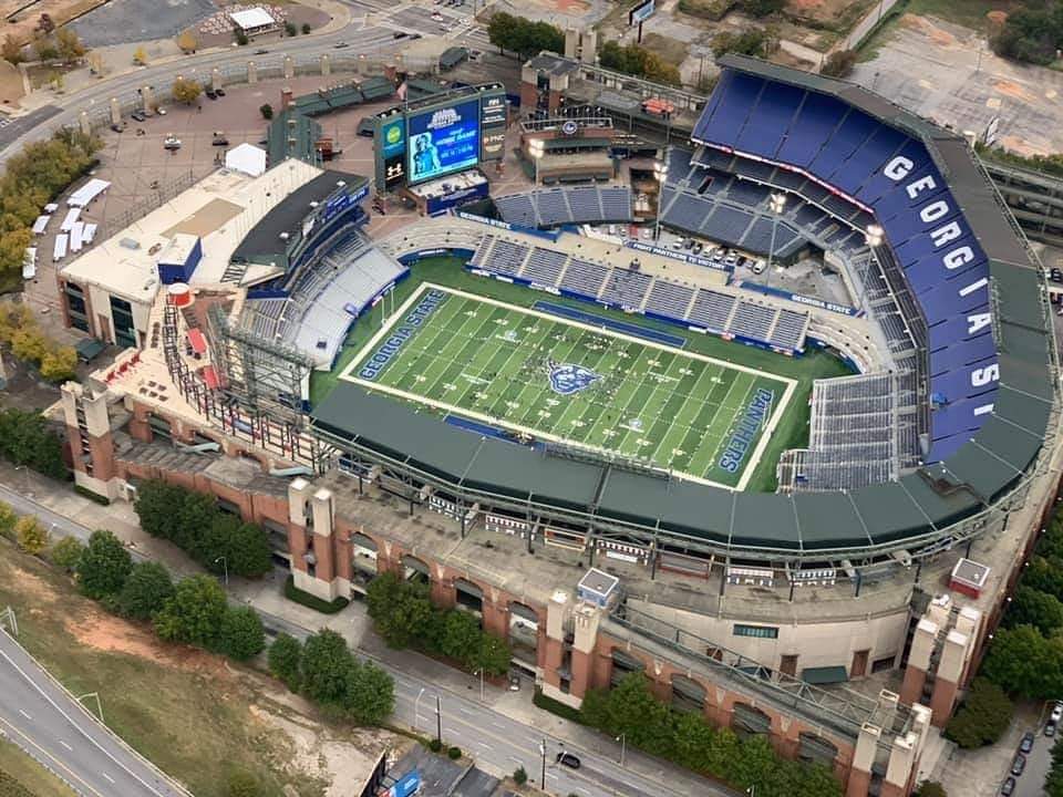 benmoore247's tweet photo. Get Up! It's a Homecoming Game Day at @CenterParcATL!

#GSUFootball #PantherFamily
#SoundTheHorn #OurCity
#GeorgiaStateHC22 https://t.co/zJoHlmEk6I