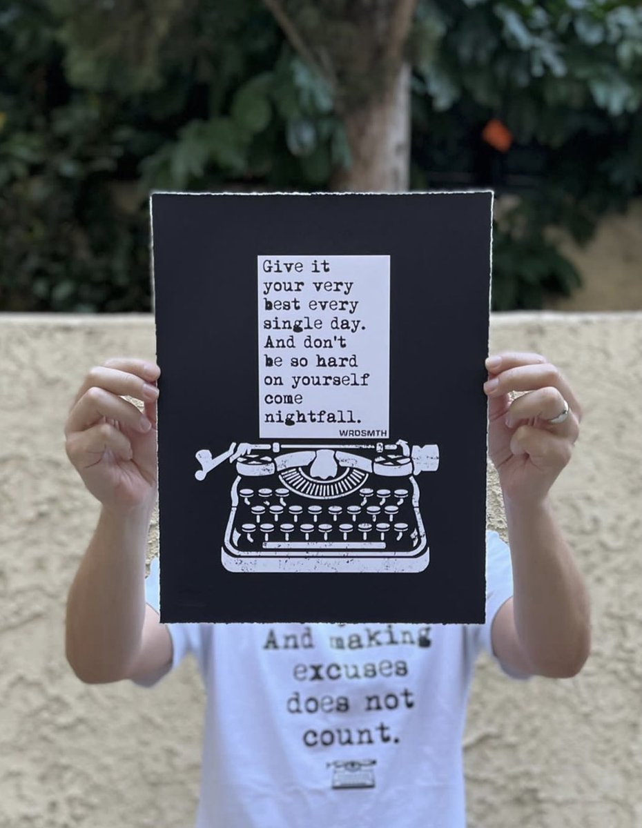 WRDSMTH's tweet image. ’nightfall’ Print Event
two unique versions now available!

1. Classic WRDSMTH Print
11”x14” deckled edges — hand signed 
framed or unframed
at WRDSMTH.com 

2. @RubenRojas X @WRDSMTH
various sizes, signed
at RubenRojas.com

#WRDSMTH #RubenRojas #nightfall