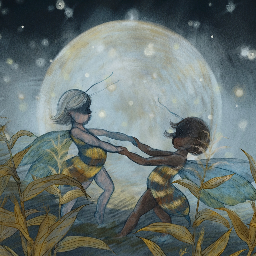 mishaiver's tweet photo. BEES! It's wild to know that apocalypse will come when bees despair. So powerful. So little. 
#scbwiart #scbwiartists #childrensbookillustration #kidlitart #kidlitillustration #drawingprompts⁠ #portfolioday⁠ #womenwhodraw⁠ #picturebookart #scbwi #SCBWIArtober https://t.co/KkVUQr83TD