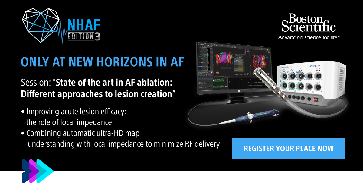 BSC_EU_Heart's tweet photo. Get ready for New Horizons in AF 2022 - an event which explores new possibilities in Atrial Fibrillation.
In one of our sessions, we will discuss different approaches to lesion creation. 
Find out more and explore the agenda here: https://t.co/hMEBCh7jaA
#NHAF2022 #BSCEMEA https://t.co/BuikFZeiKL