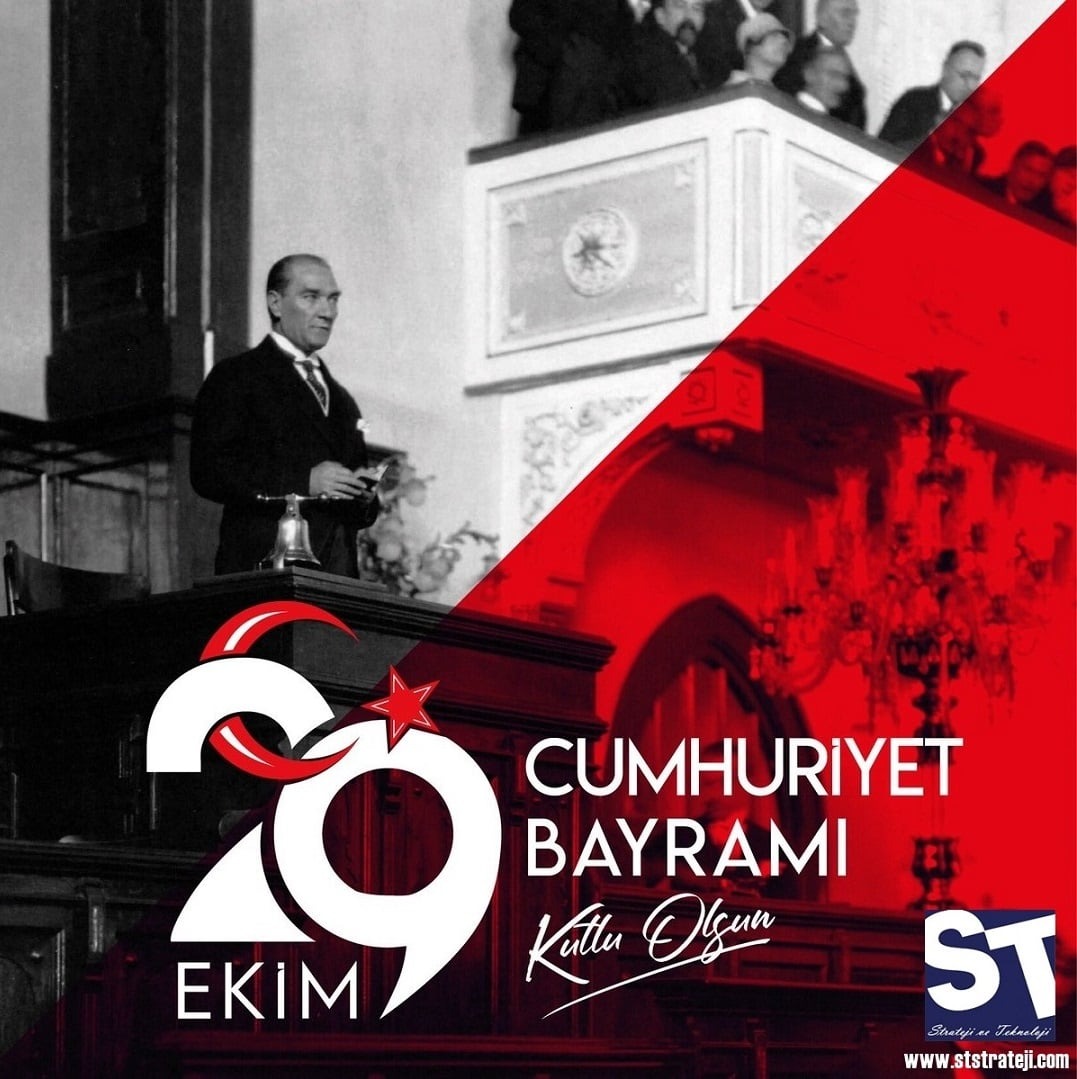 Türkiye'nin geleceğine yönelik strateji ve teknoloji geliştirme çalışmalarına gururla devam ediyoruz. 

29 Ekim Cumhuriyet Bayramımız Kutlu Olsun.❤️

#29Ekim #CumhuriyetBayramı #MustafaKemalAtatürk
ststrateji.com ✅