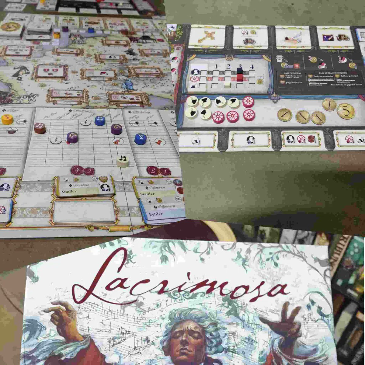 Raxar_'s tweet photo. Mas novedades de #essen22 en el @DA2juegos . Esta vez el famoso Lacrimosa. Tenía muchas ganas de probarlo y, aunque no esta mal, había cosas que me descolocaron un poquito. 1/2 https://t.co/VegGVxE78G